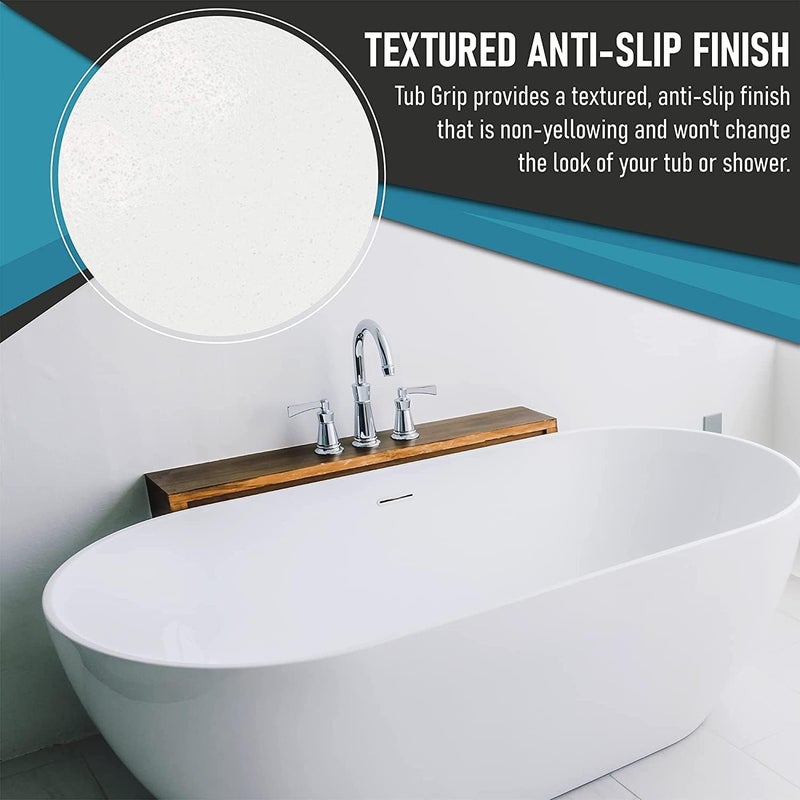 Slip Doctors Tub Grip Clear Anti-Slip Bathtub Coating with Roller - Image 5